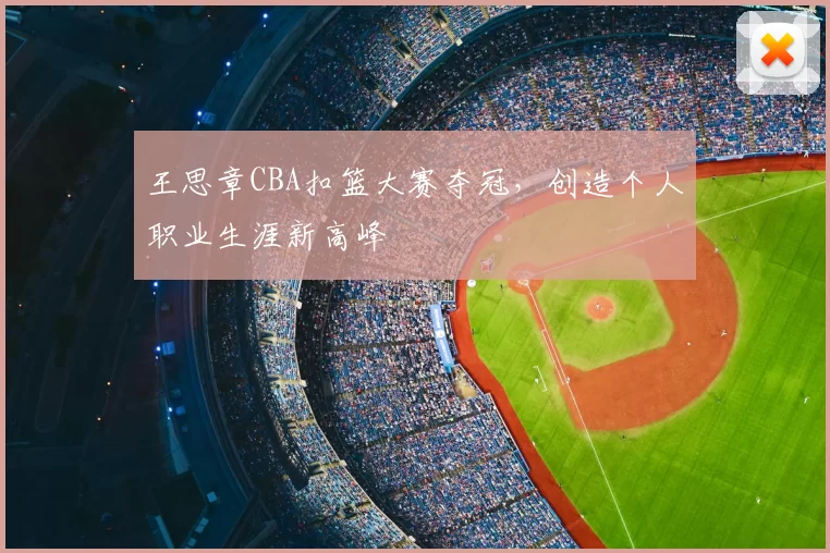 王思章CBA扣篮大赛夺冠，创造个人职业生涯新高峰